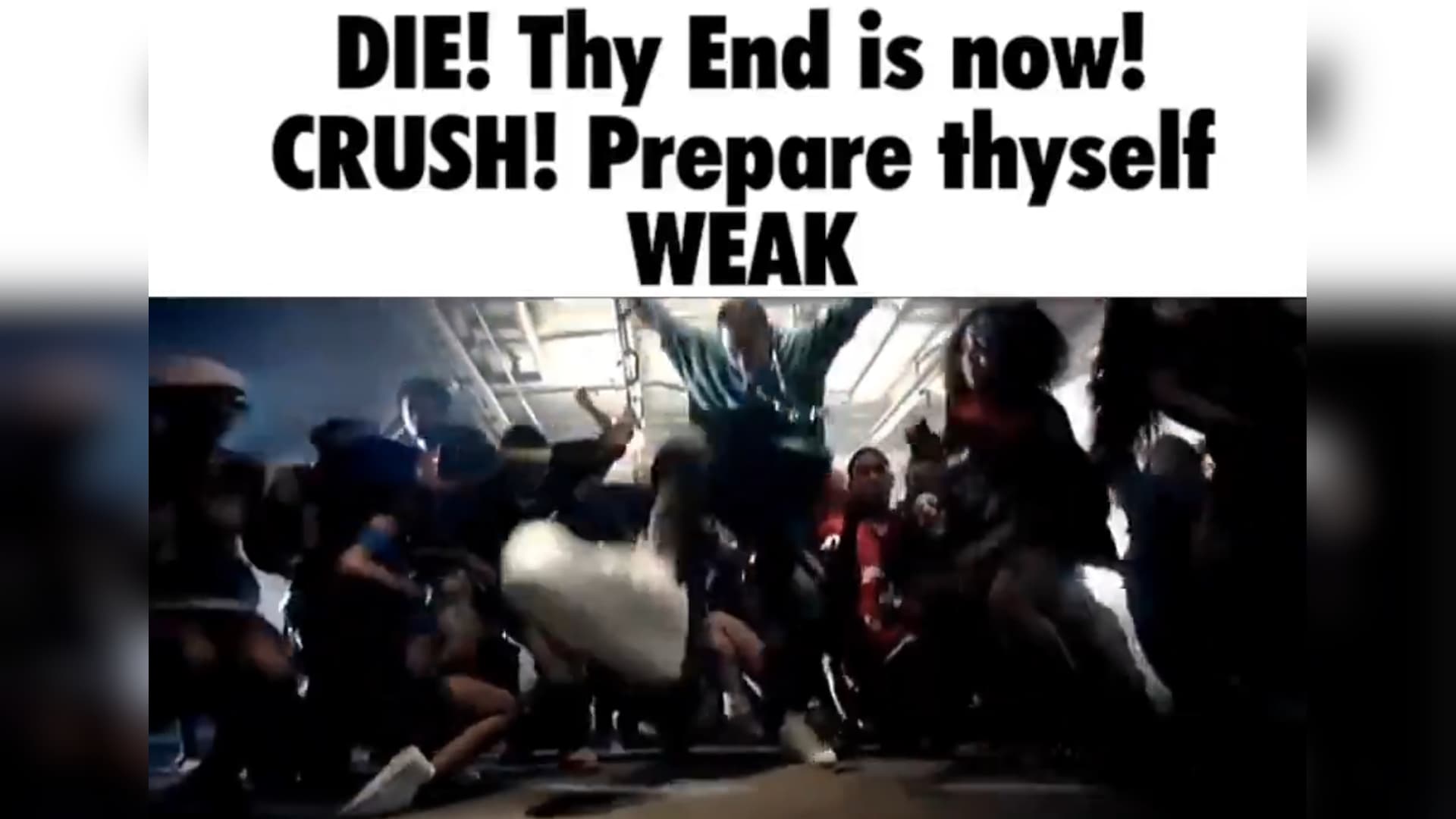 Die! Thy End Is Now! Crush! meme template - Minos Prime