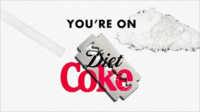 Diet Coke's "You're On" Ad meme template - Diet Coke You're On
