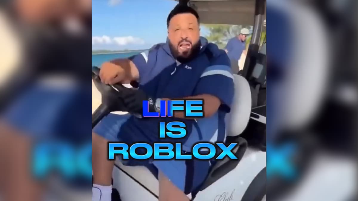 DJ Khaled "Life Is Roblox" meme template - DJ Khaled Life Is Roblox