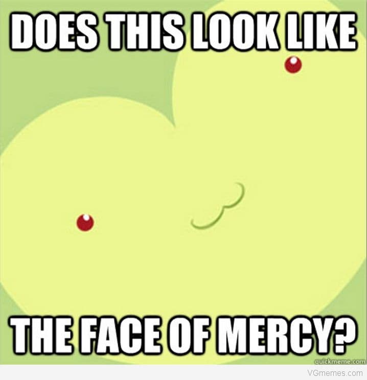 Does This Look Like The Face of Mercy? meme template - Does This Look Like The Face of Mercy