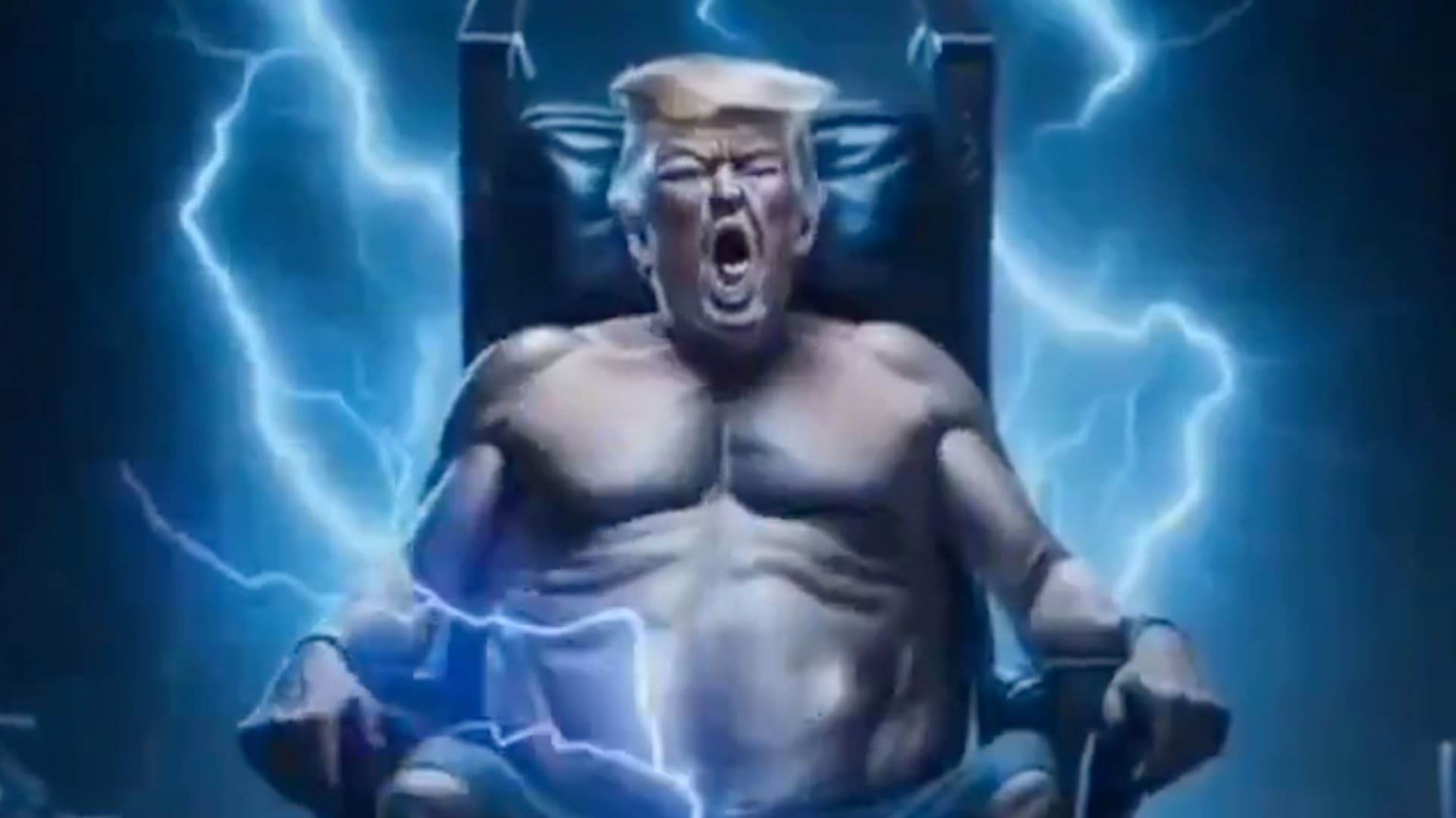 Donald Trump Electric Chair meme template - Donald Trump Electric Chair