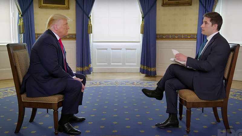 Donald Trump's 2020 Axios on HBO Interview meme template - Donald Trump Axios