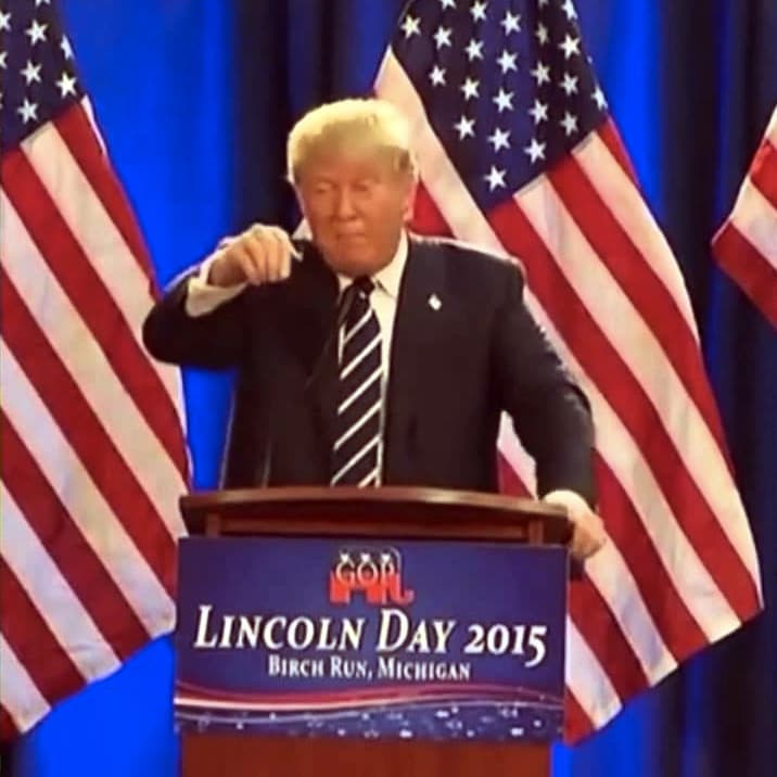 Donald Trump's "Bing Bong" Speech meme template - Donald Trump Bing Bong