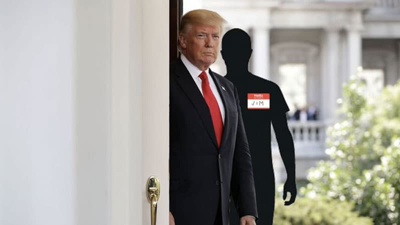 Donald Trump's "Imaginary" Friend "Jim" meme template - Trump Jim