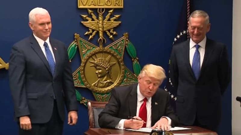 Donald Trump's "Muslim Ban" meme template - Donald Trump