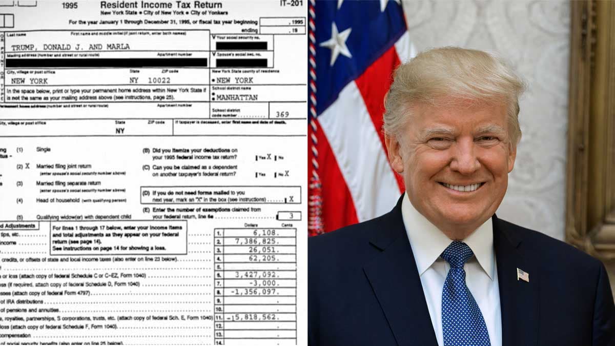 Donald Trump's Tax Returns meme template - Donald Trump Tax Returns