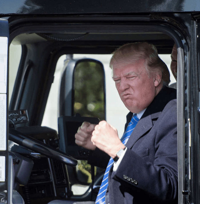Donald Trump's Truck Photographs meme template - Donald Trump Truck