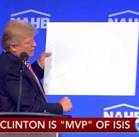 Donald Trump's White Sign meme template - Donald Trump Sign