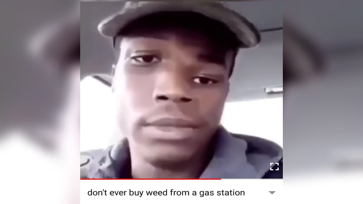 Don't Ever Buy No Weed From The Gas Station Bro meme template - Don't Ever Buy No Weed