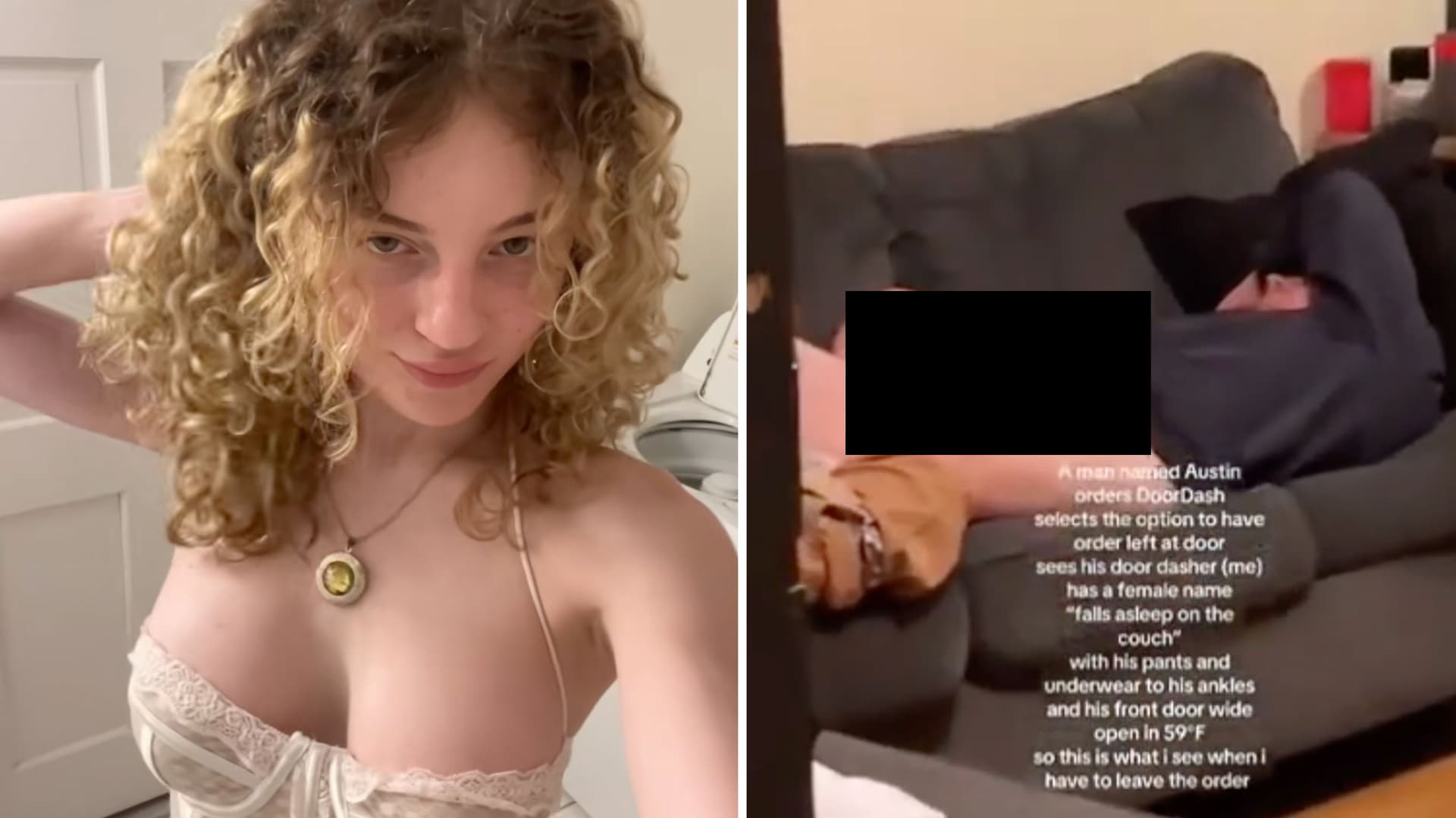 DoorDash SA Girl / TikToker @irlmonsterhighdoll Controversy meme template - DoorDash SA Girl