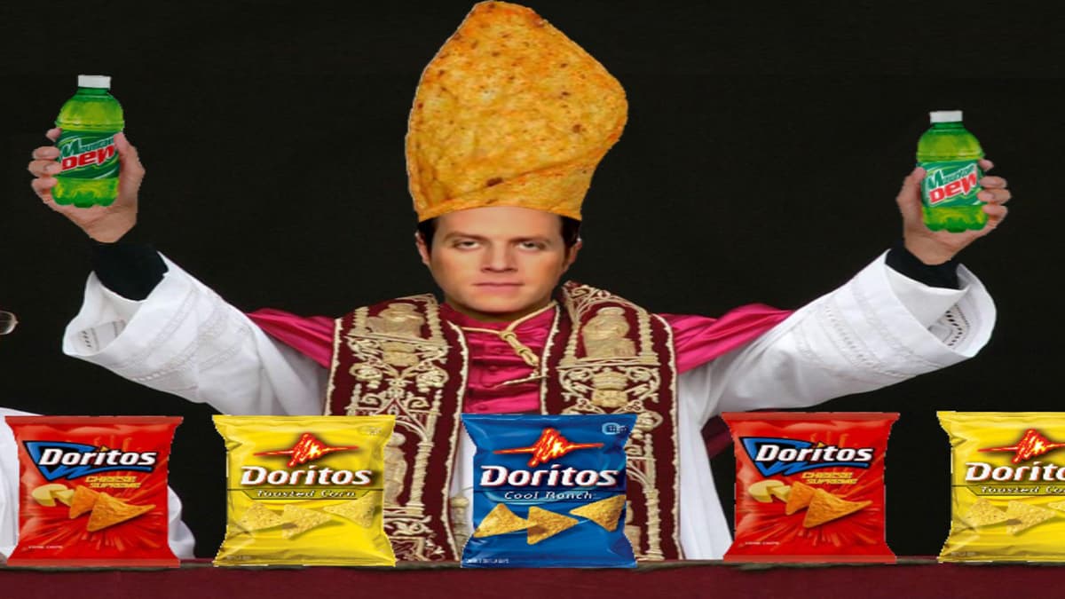 Dorito Pope meme template - Dorito Pope