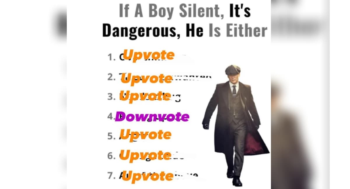 Downvote Bomb the Fourth Comment in The Chain meme template - Downvote Bomb 4th Comment