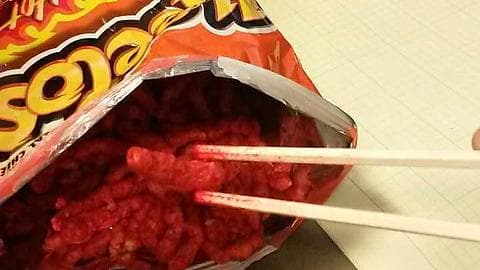 Eating Cheetos With Chopsticks meme template - Eating Cheetos With Chopsticks