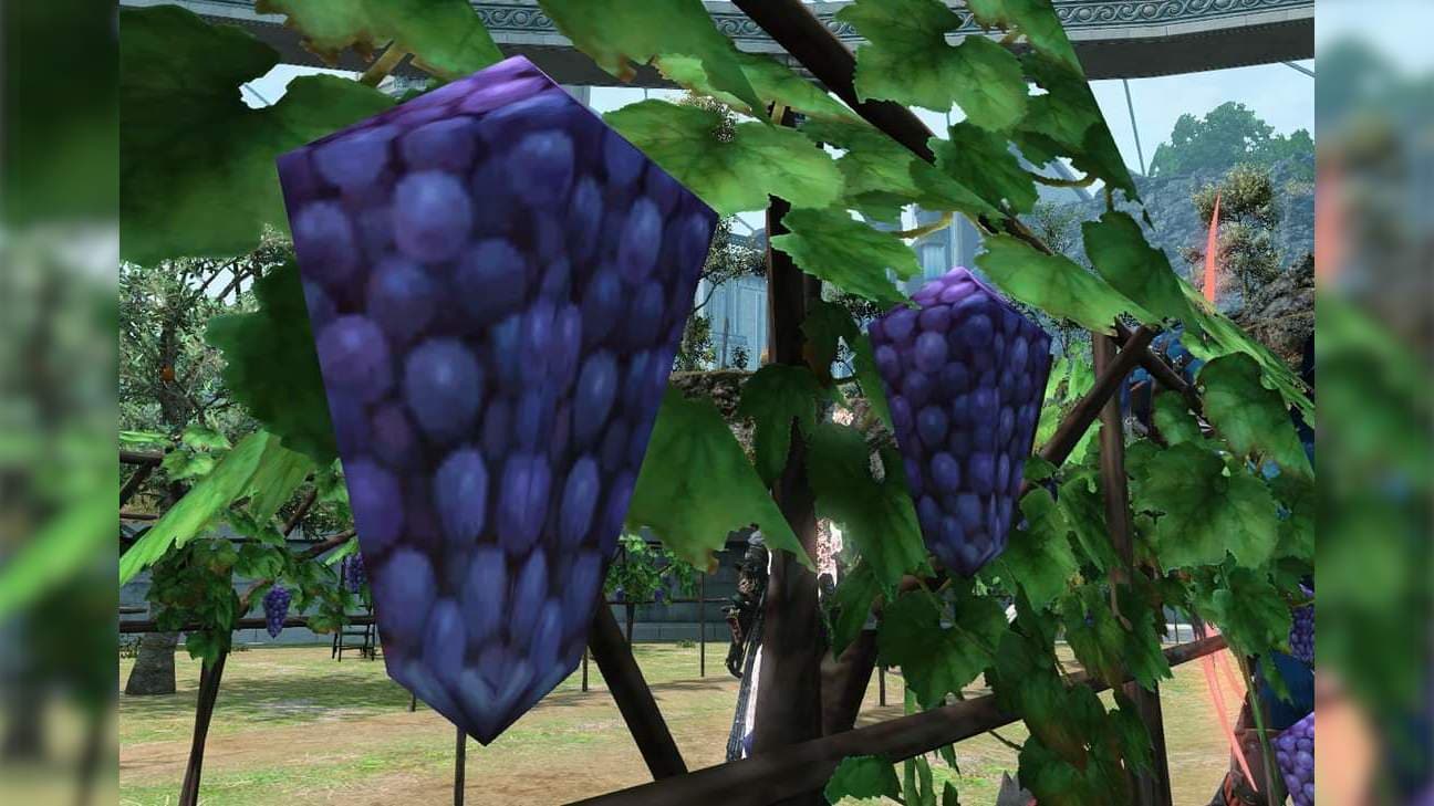 Endwalker's Low-Poly Grapes / Squapes meme template - FFXIV Grapes