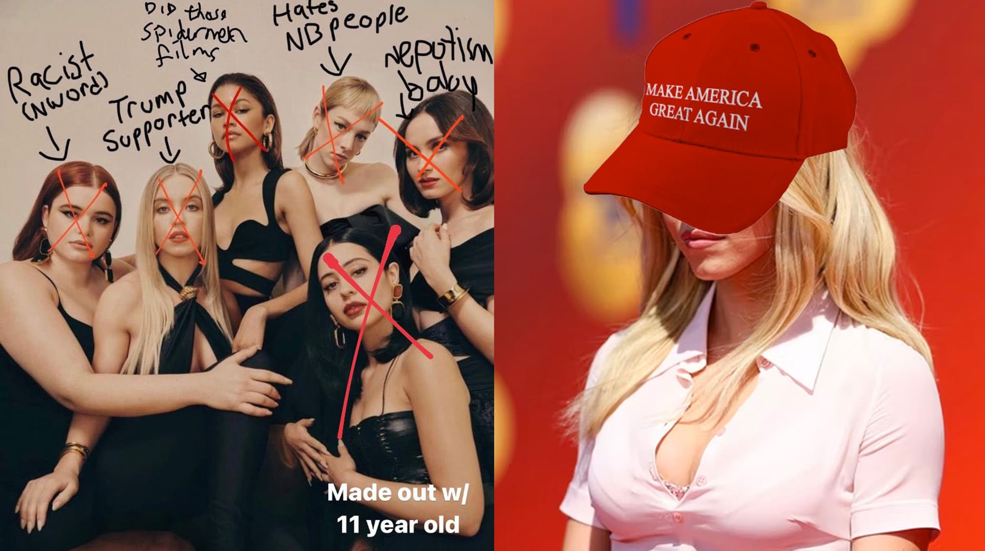 Euphoria Cast Canceled Controversy meme template - Euphoria Cast Canceled