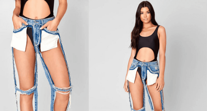 Extreme Cut Out Jeans meme template - Extreme Cut Out Jeans