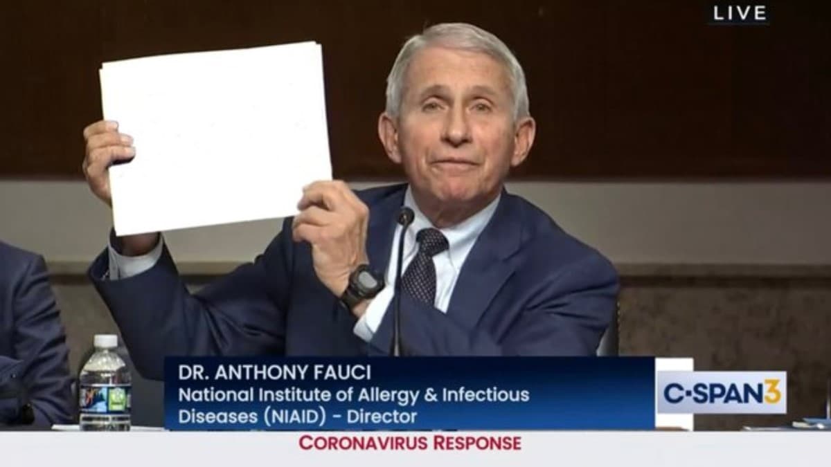 Fauci Holding Paper meme template - Fauci Holding Paper
