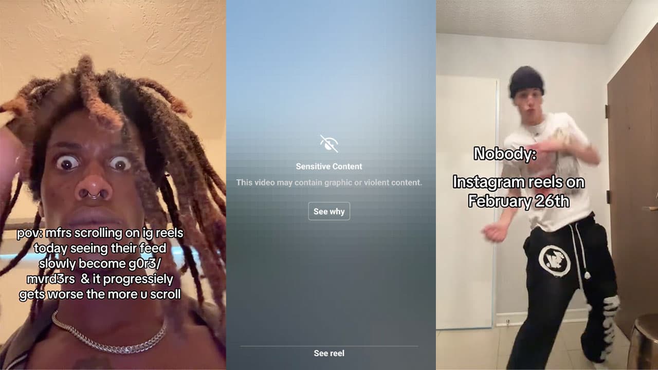 February 26th Instagram Reels Graphic Content Incident meme template - February 26th Instagram Reels Incident