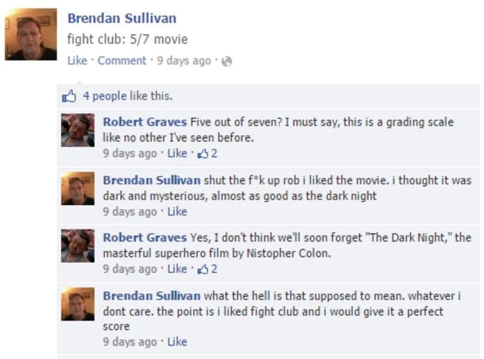 Fight Club: 5/7 Movie meme template - Fight Club 5/7