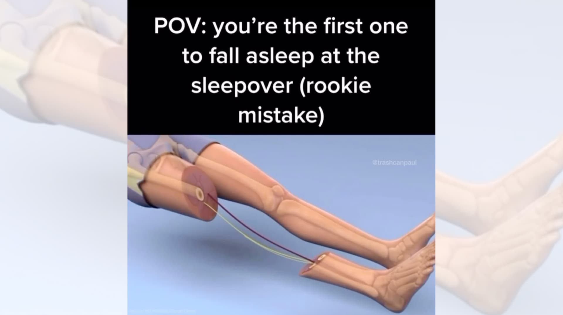 First Person to Fall Asleep at the Sleepover meme template - First Person to Fall Asleep at the Sleepover