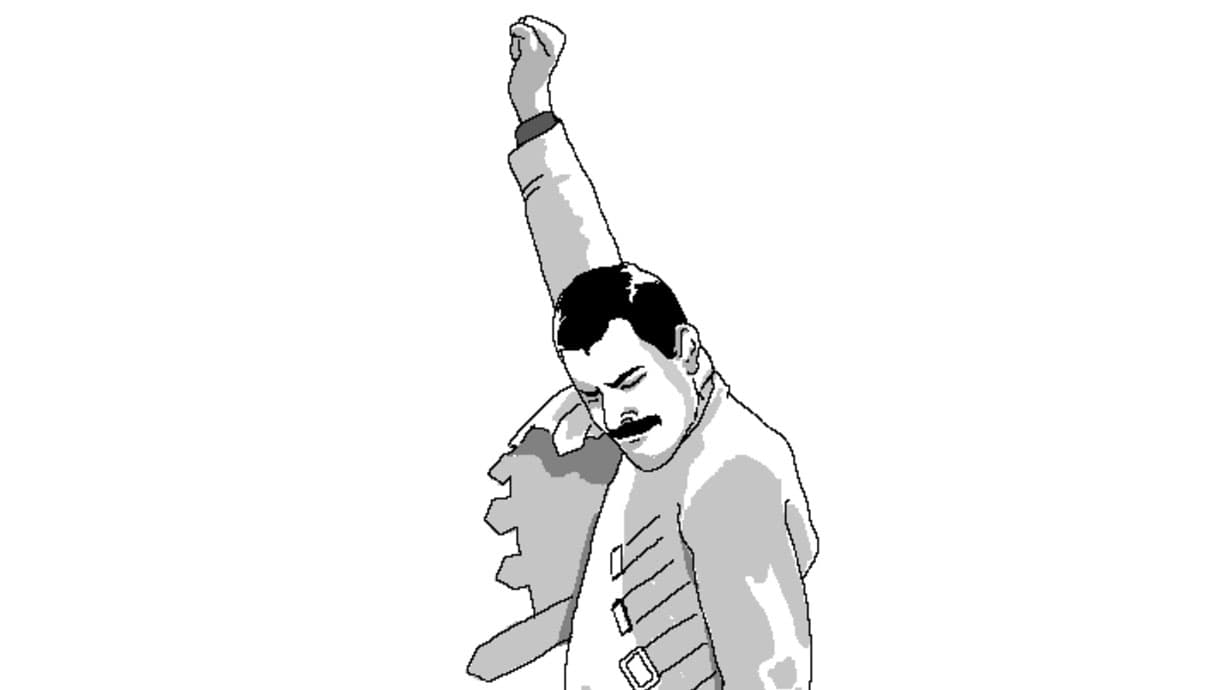 Freddie Mercury Rage Pose meme template - Freddie Mercury Rage Pose