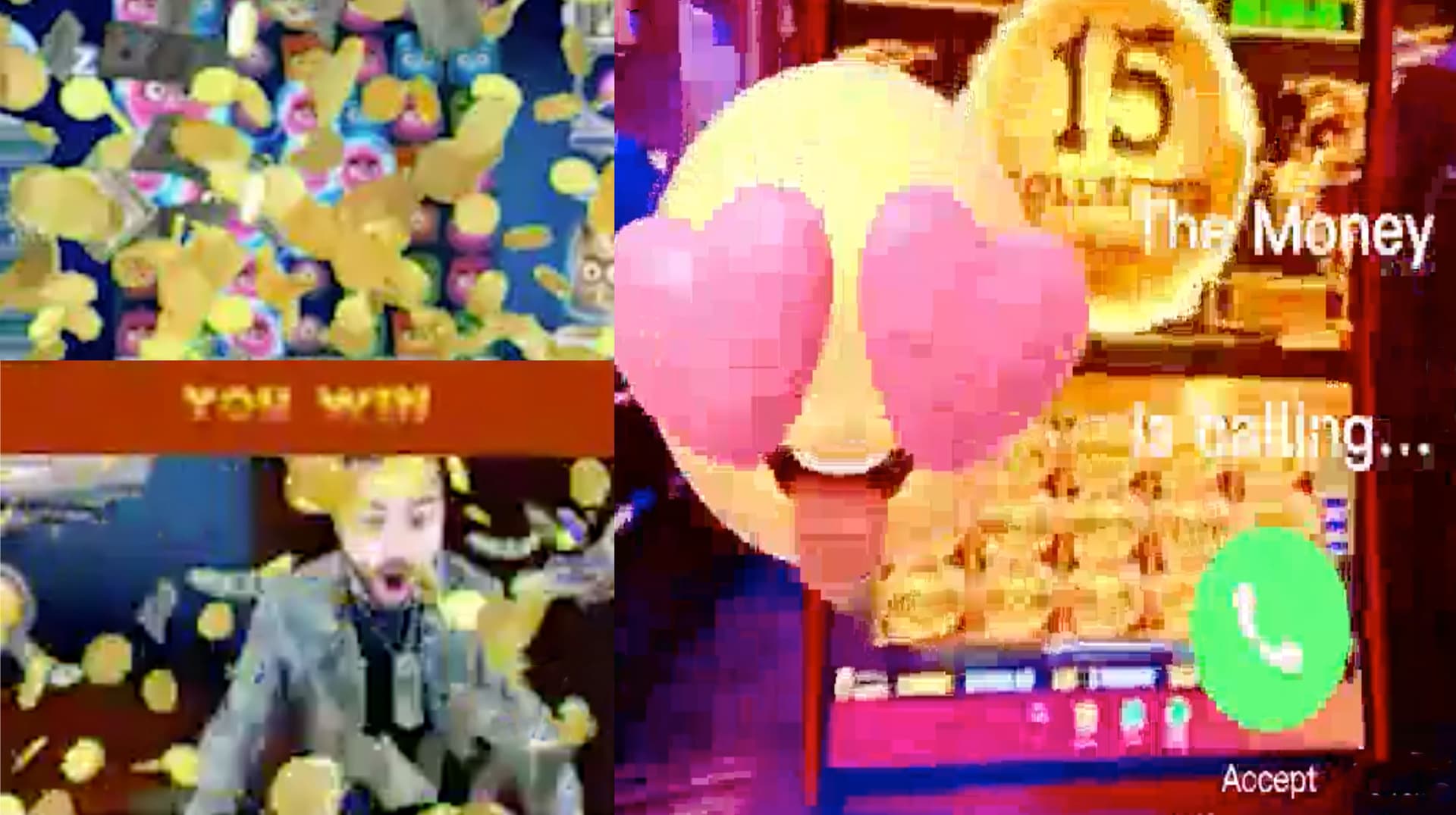 Gamblecore / Casino Irony meme template - Gamblecore