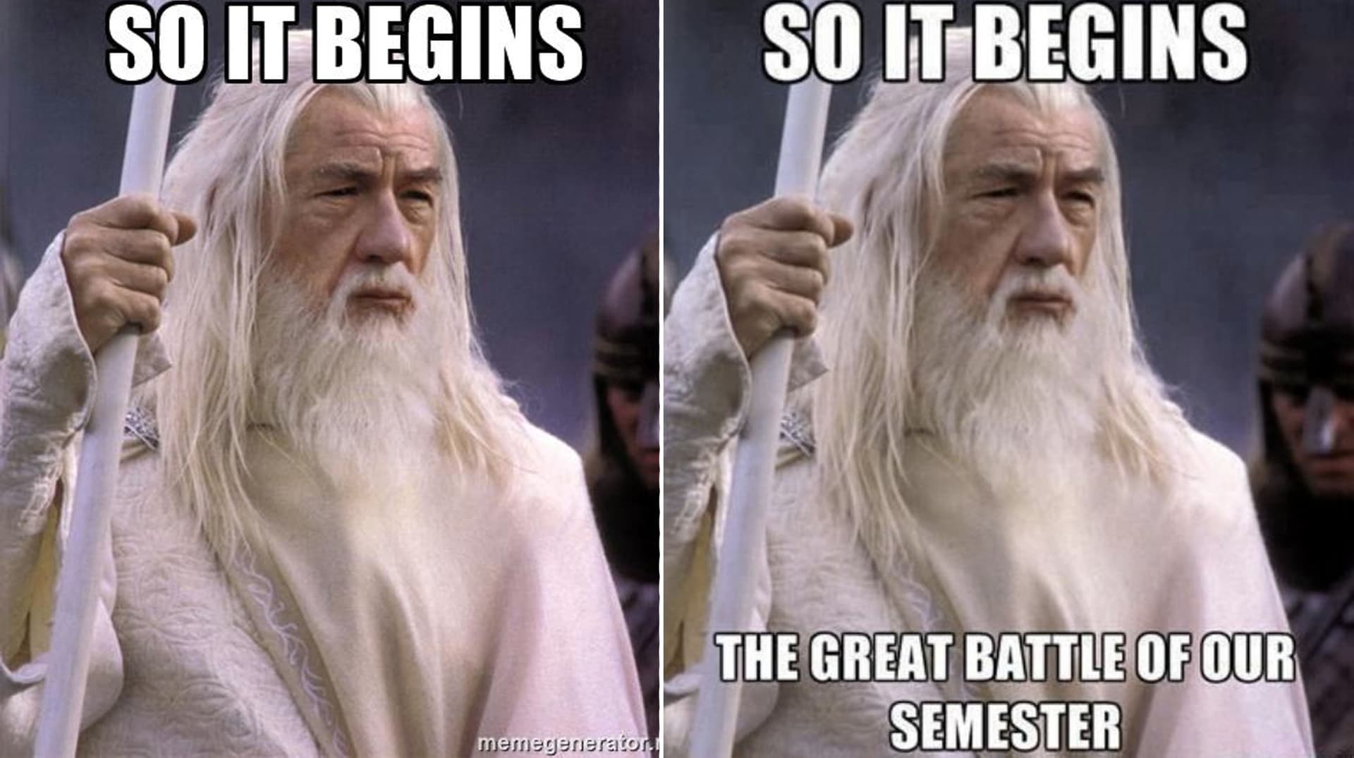 Gandalf's "So It Begins" meme template - Gandalf So It Begins