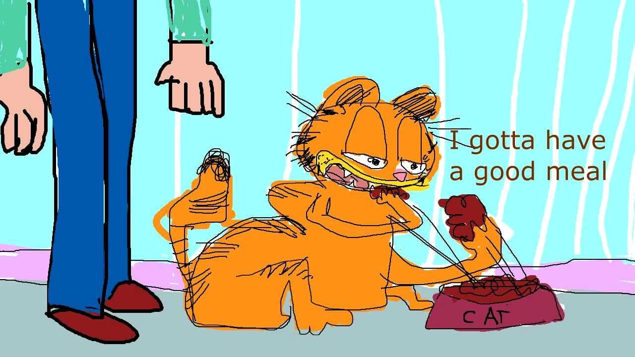Garfielf meme template - Garfielf