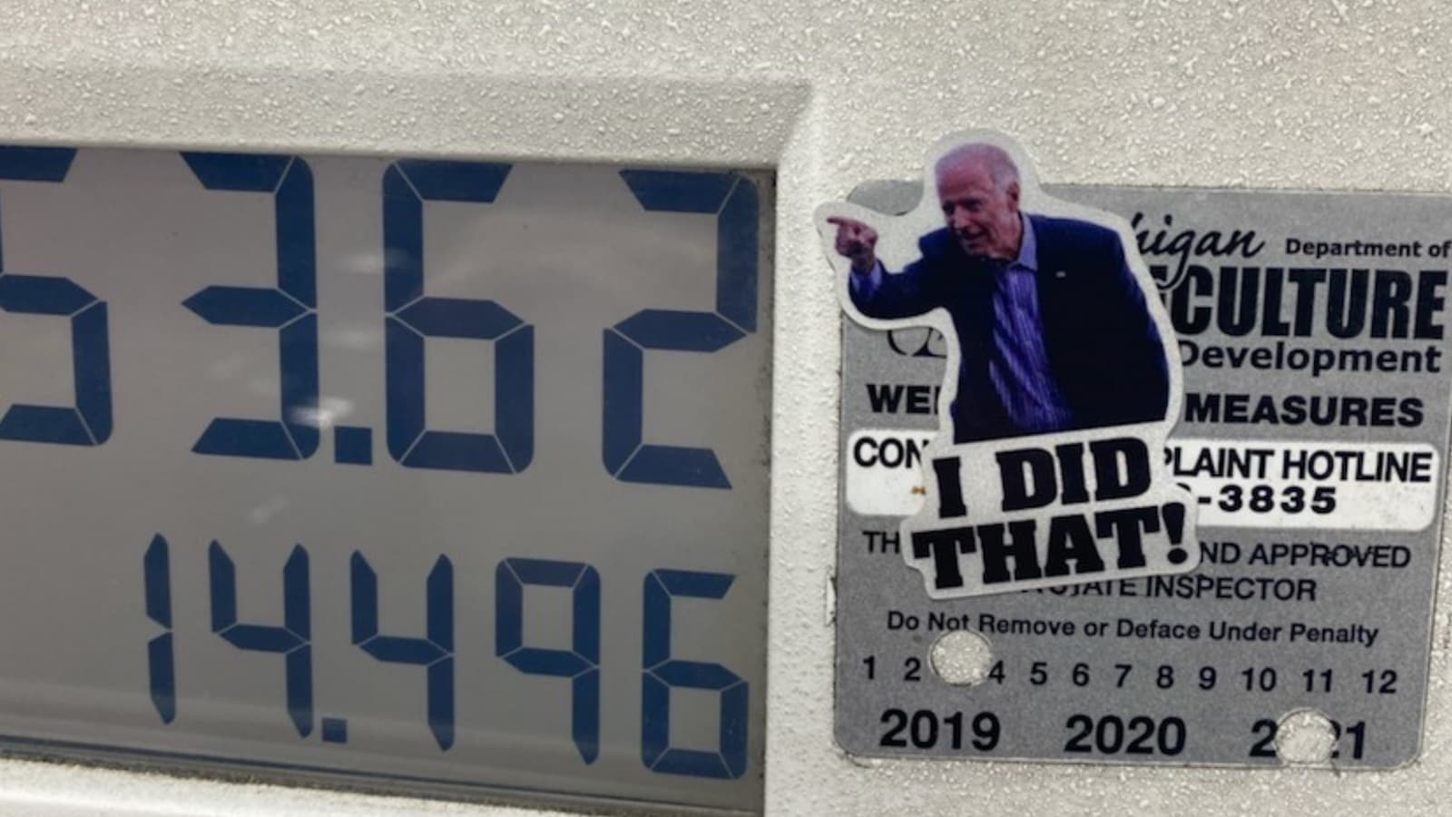 Gas Station Stickers / "I Did That!" meme template - I Did That