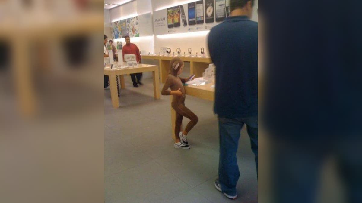 Gay Little Monkey Boy At Apple Store meme template - Gay Little Monkey Boy