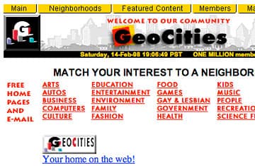 GeoCities meme template - GeoCities