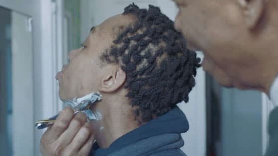 Gillette's "First Shave" Ad meme template - Gillette First Shave