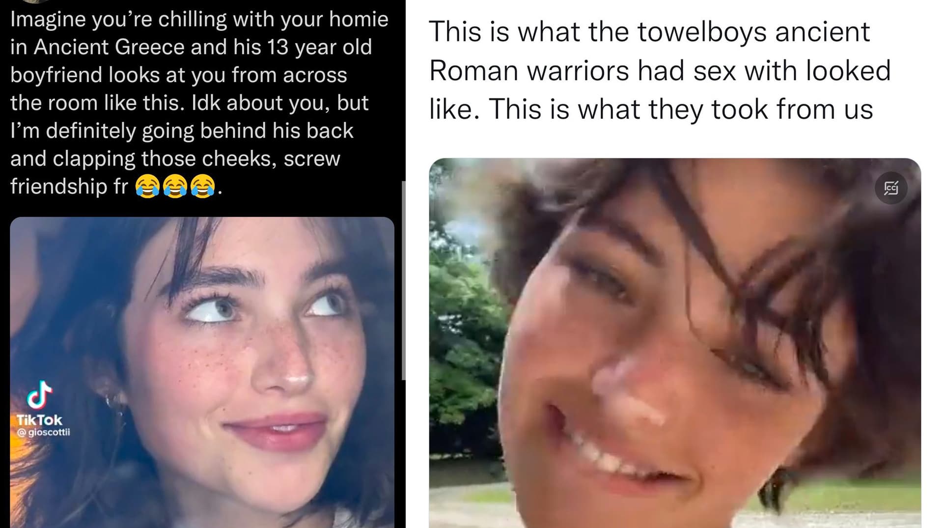 Gio Scotti / Ancient Greek Towel Boy meme template - Gio Scotti