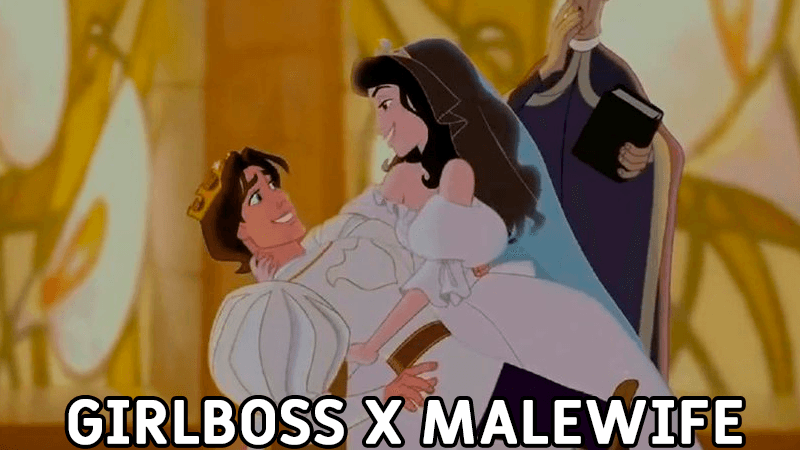 Girlboss and Malewife meme template - Girlboss and Malewife