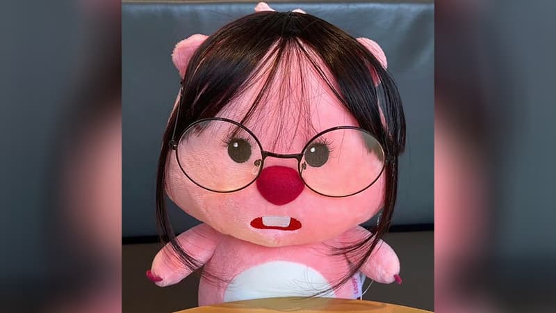 Glasses Loopy Plushie meme template - Glasses Loopy Plushie