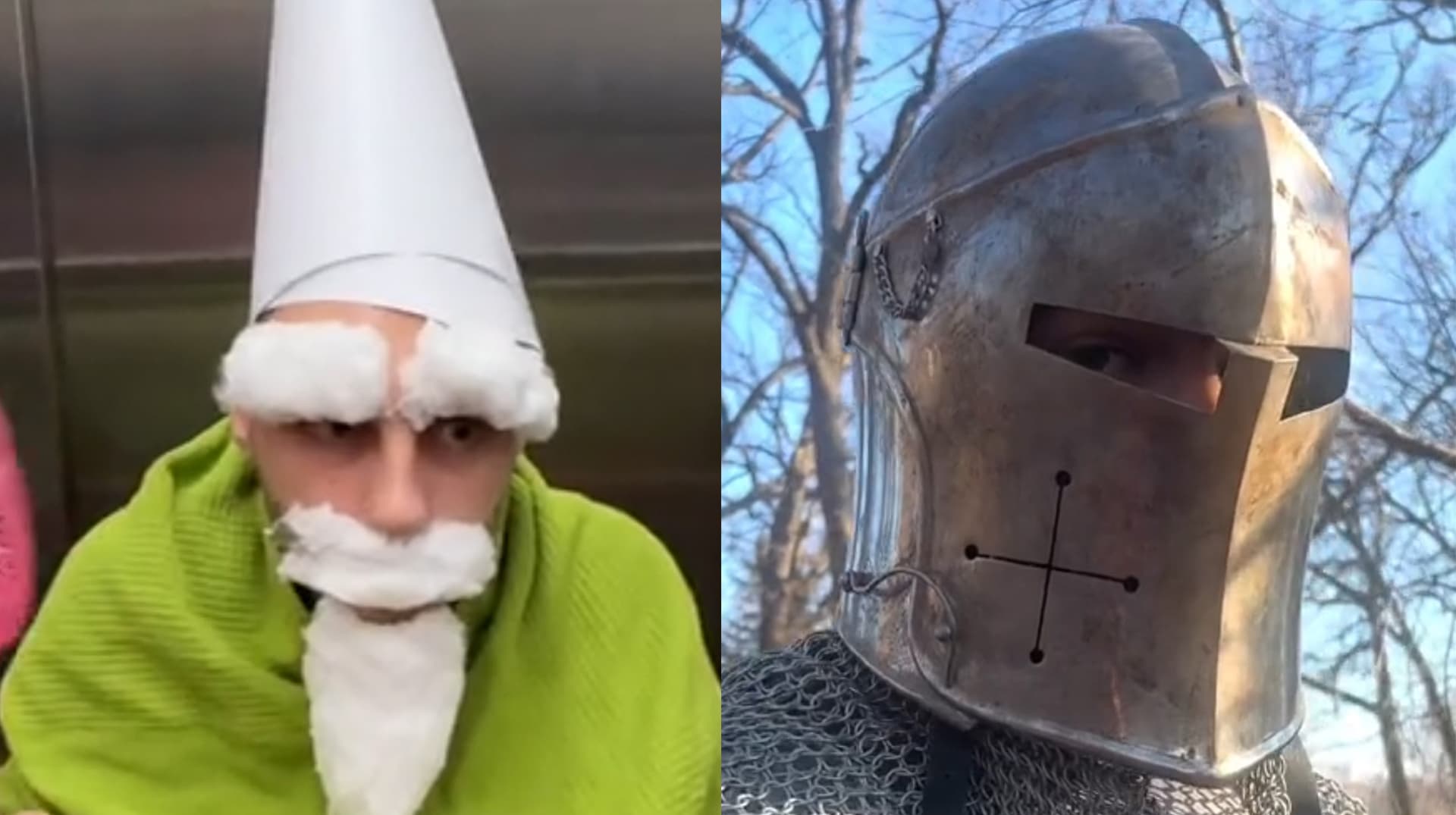 Gnomes vs. Knights meme template - Gnomes vs Knights