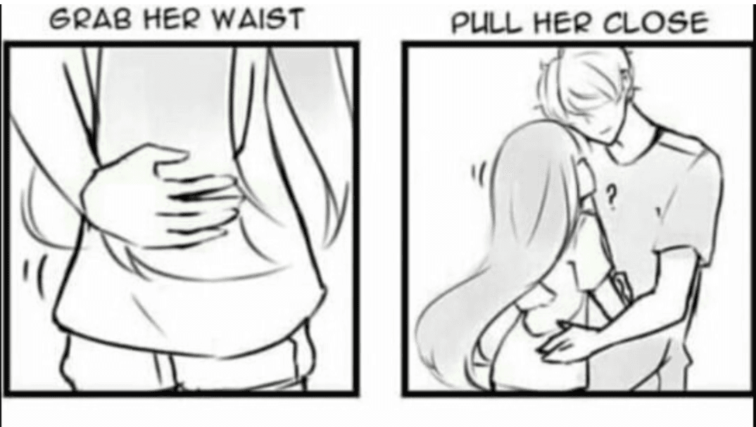 Grab Her Waist meme template - Grab Her Waist
