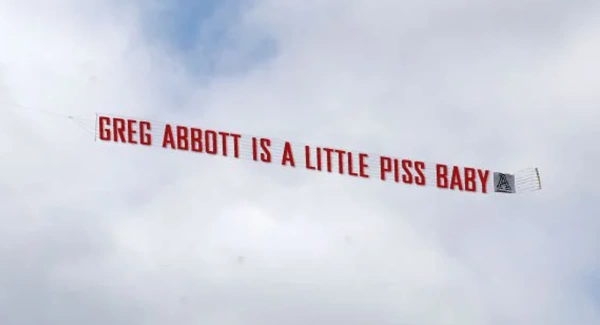 Greg Abbott Is a Little Piss Baby meme template - Greg Abbott Is a Little Piss Baby