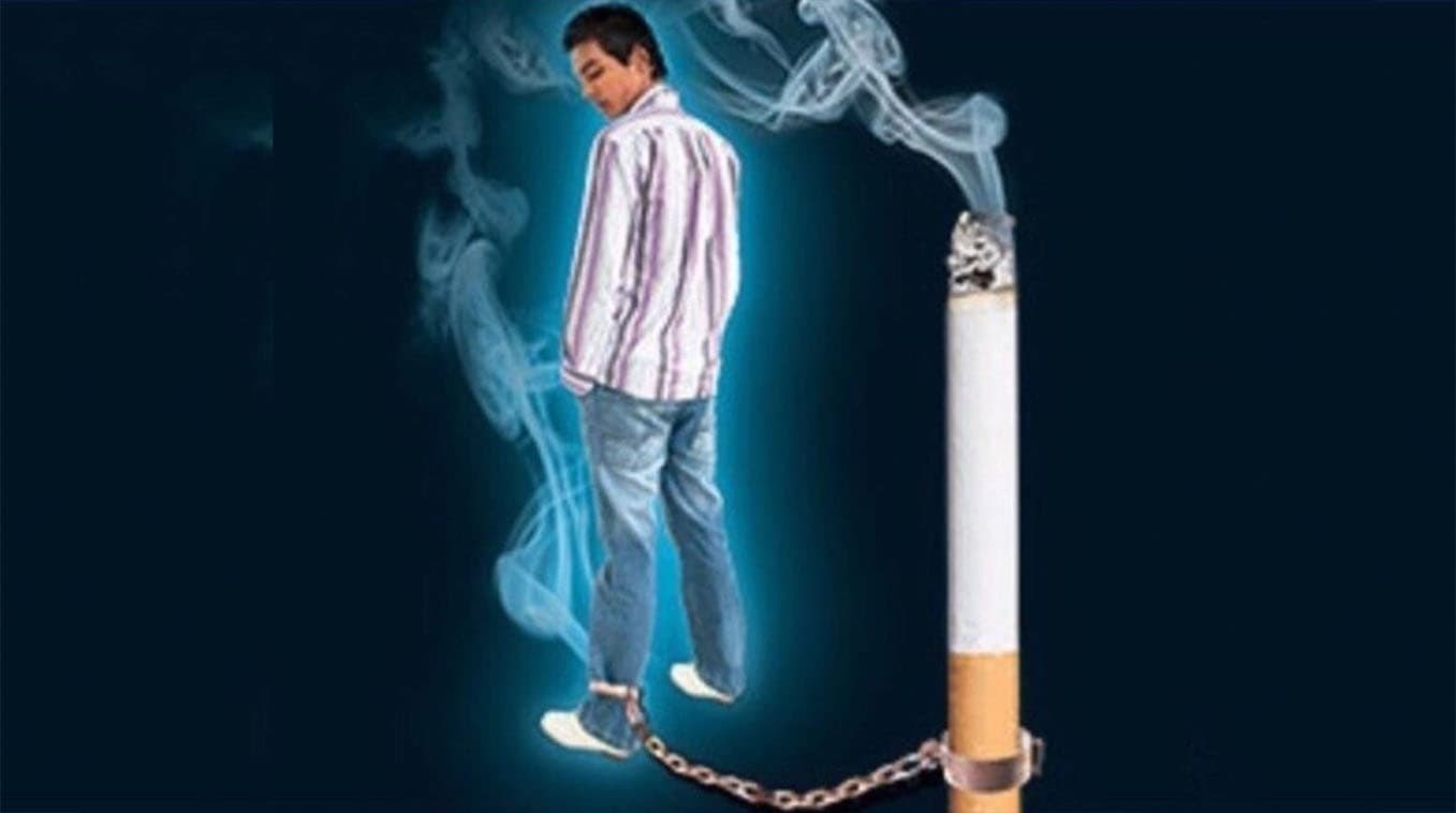 Guy Chained To Cigarette meme template - Guy Chained To Cigarette