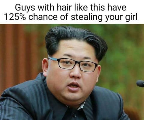 Guys With Hair Like This Have a 125% Chance of Stealing Your Girl meme template - Guys With Hair Like This