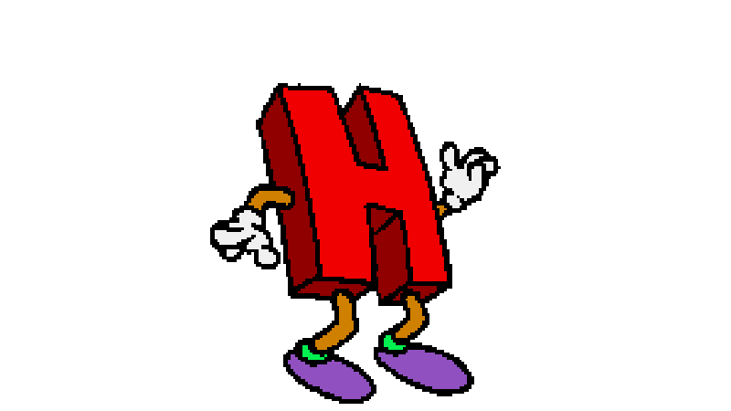H (Alphabet) meme template - H