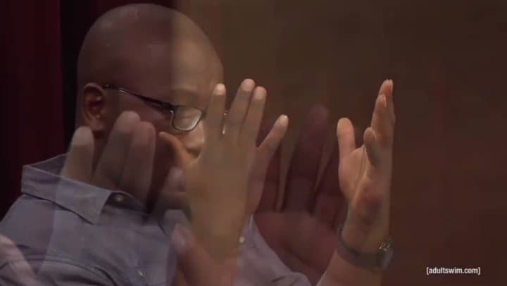 Hannibal Buress Looking at His Hands meme template - Hannibal Buress