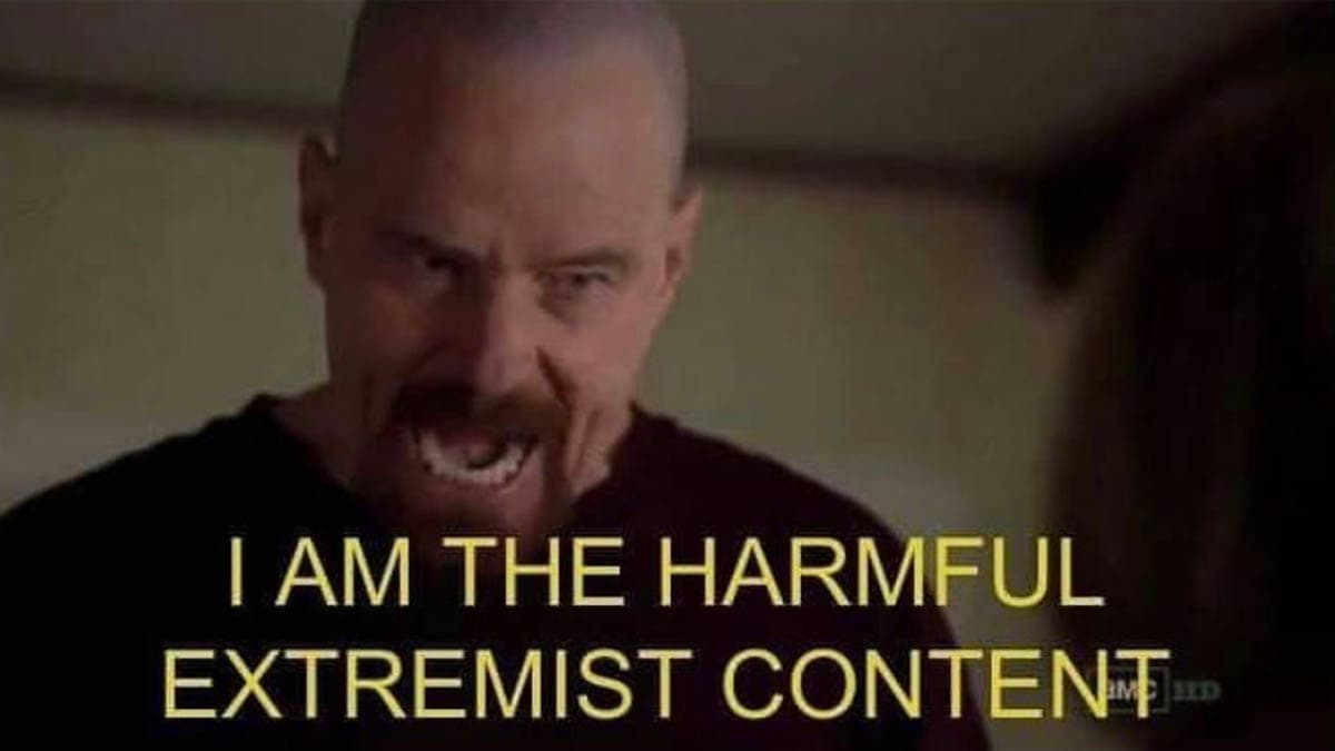 Harmful Extremist Content meme template - Harmful Extremist Content