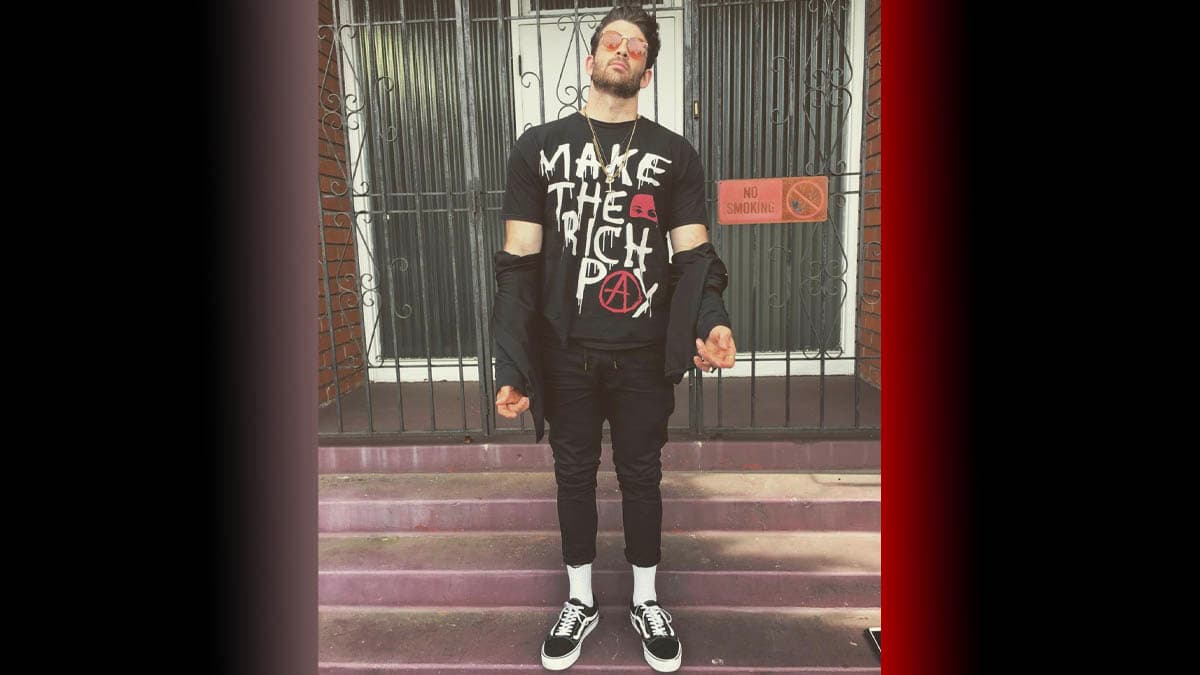 Hasan Piker's "Make the Rich Pay Tax" T-shirt meme template - Hasan Piker