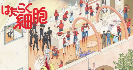 Hataraku Saibou / Cells at Work! meme template - Cells at Work