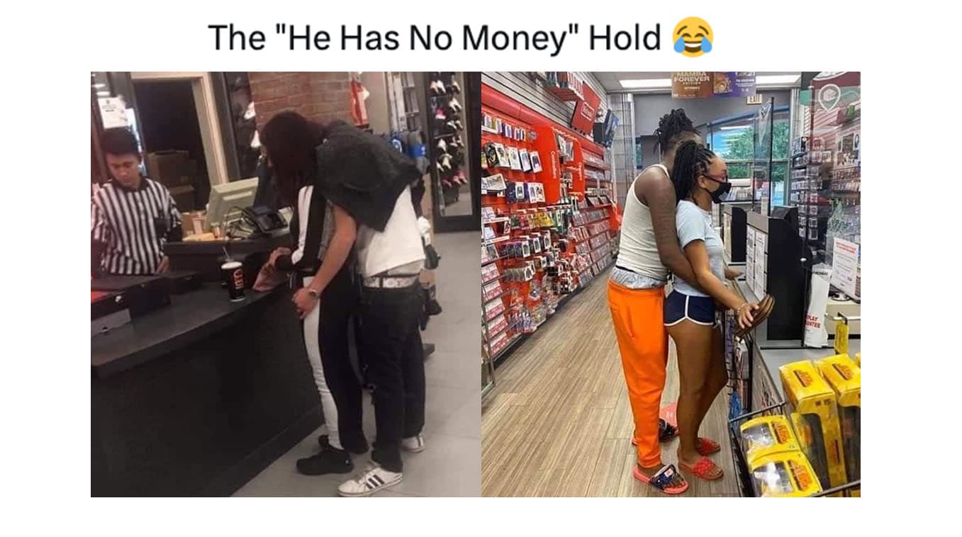 He Got No Money Pose meme template - He Got No Money Pose