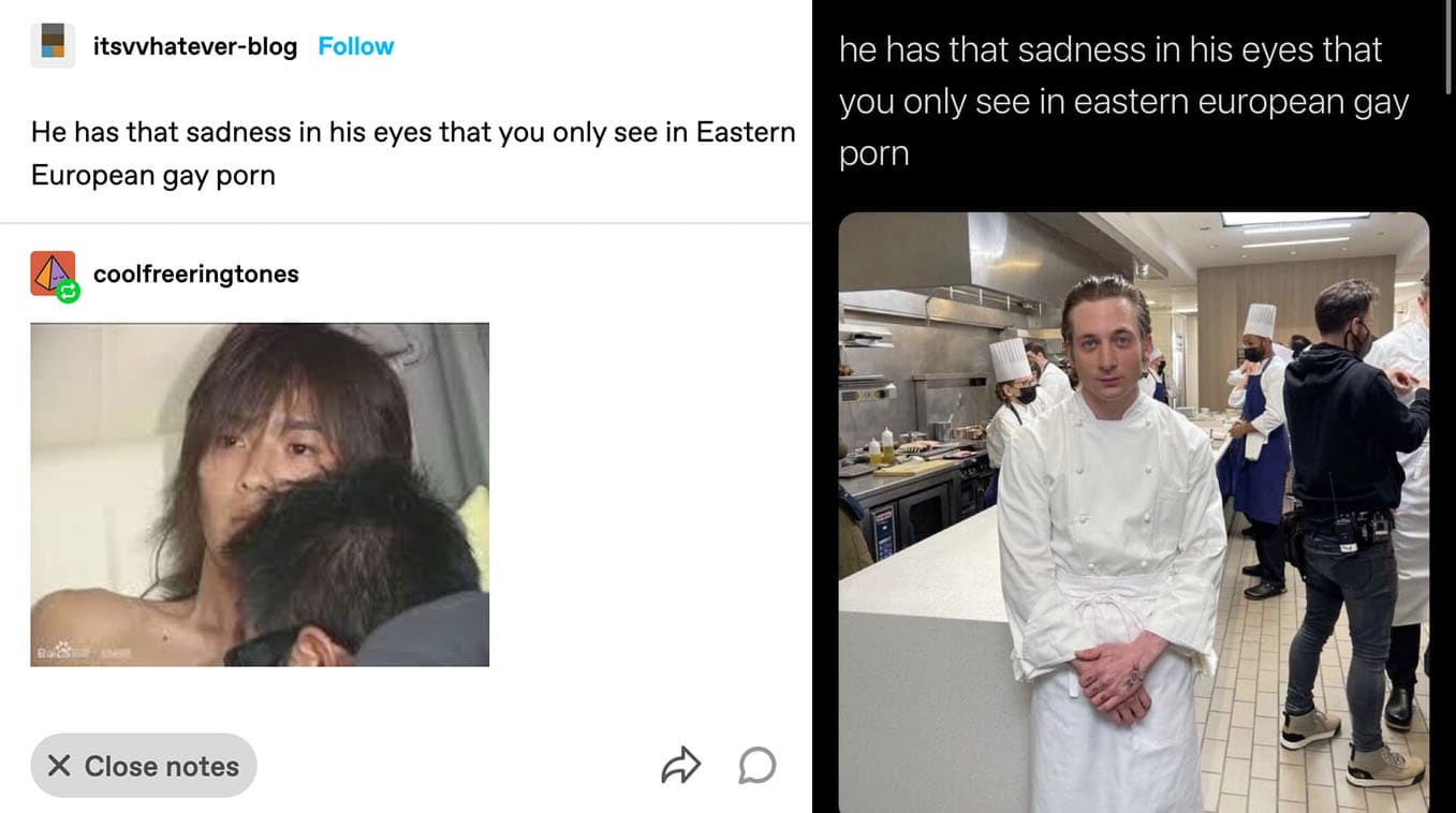 He Has That Sadness In His Eyes That You Only See In X meme template - He Has That Sadness In His Eyes