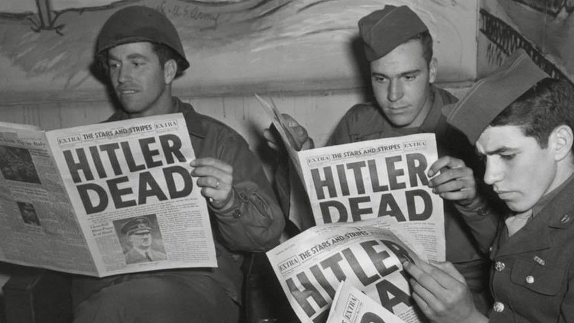 "Hitler Dead" Reaction Image meme template - Hitler Dead