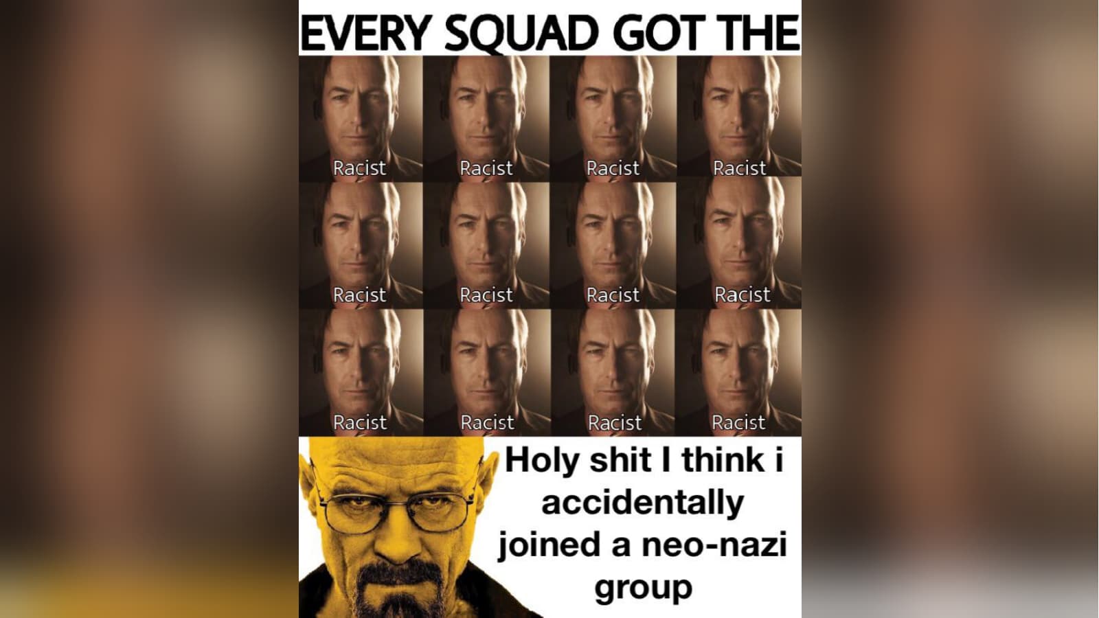 Holy Shit I Think I Joined / I Work At meme template - Holy Shit I Think I Joined