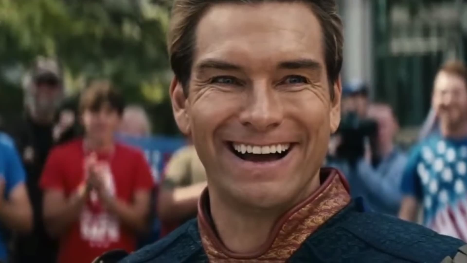Homelander Gets Applause / Homelander Laughing meme template - Homelander Laughing